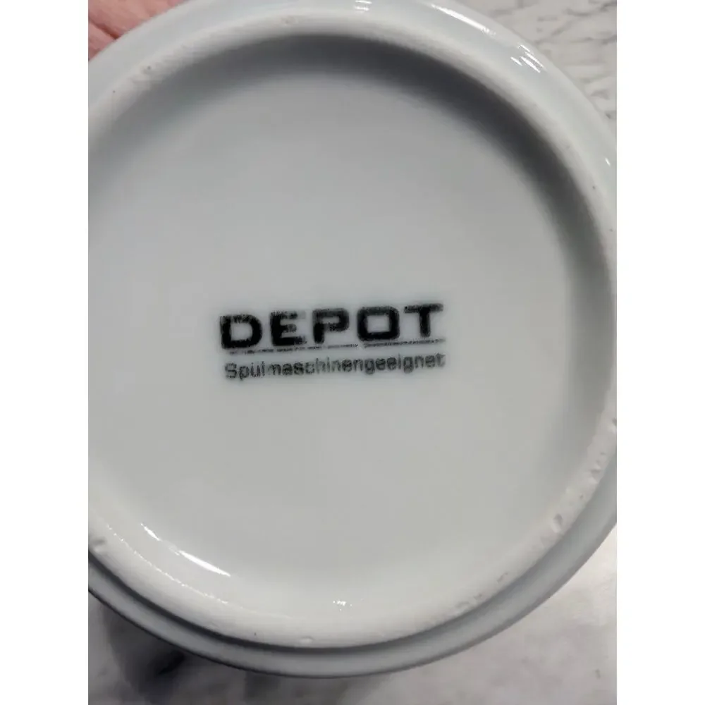 DEPOT Chocolat Chocolate Fondue Set White Porcelain Tealight Warmer